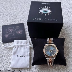 BNIB Jacquie Aiche x Timex 36mm - Legacy Blue Sunray Tribe Eye Watch